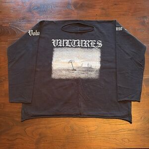 Kanye West Vultures Album Long Sleeve Shirt Size 1/L Mens